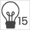 15 lampen