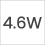 Verbruikt 4.6W per uur
