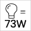 Vergelijkbaar met 73Watt gloeilamp