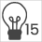 15 lampen