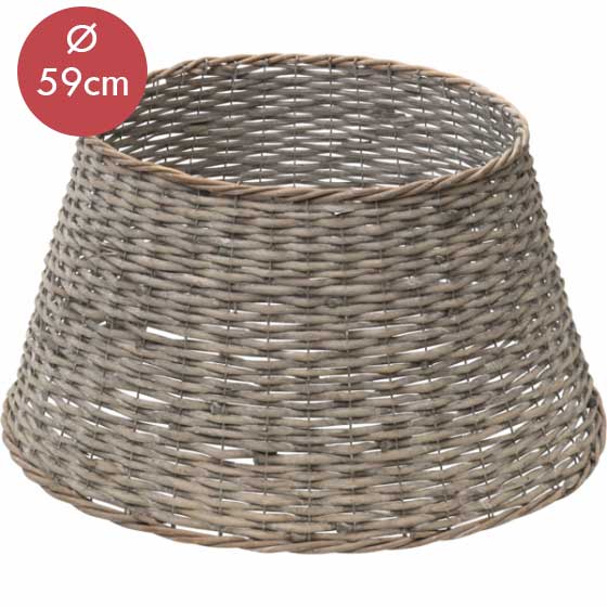 Mand voor kerstboompoot -Grijs -Kerstdecoratie