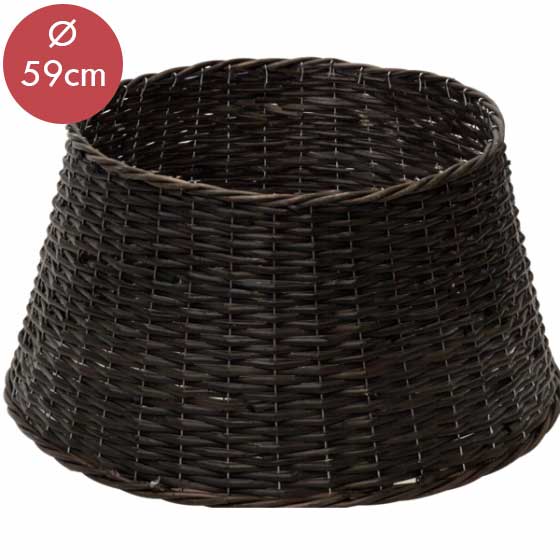 Mand voor kerstboompoot -Bruin -Kerstdecoratie