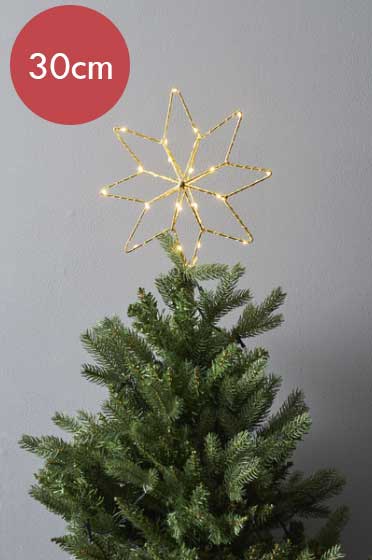 Piek -verlichte ster -Ook geschikt voor buiten -lichtkleur: Warm Wit -Werkt op batterijen -Met timer functie -Kerstdecoratie