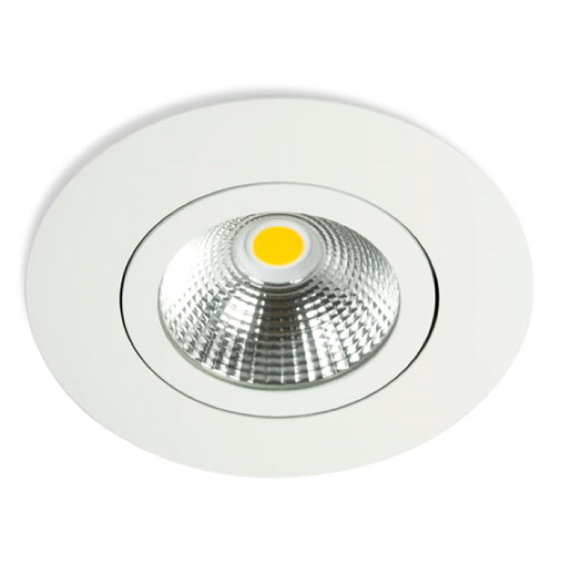 LED Inbouwspot Luca -Rond Wit -Warm Wit -Dimbaar -6.5W -Integral LED