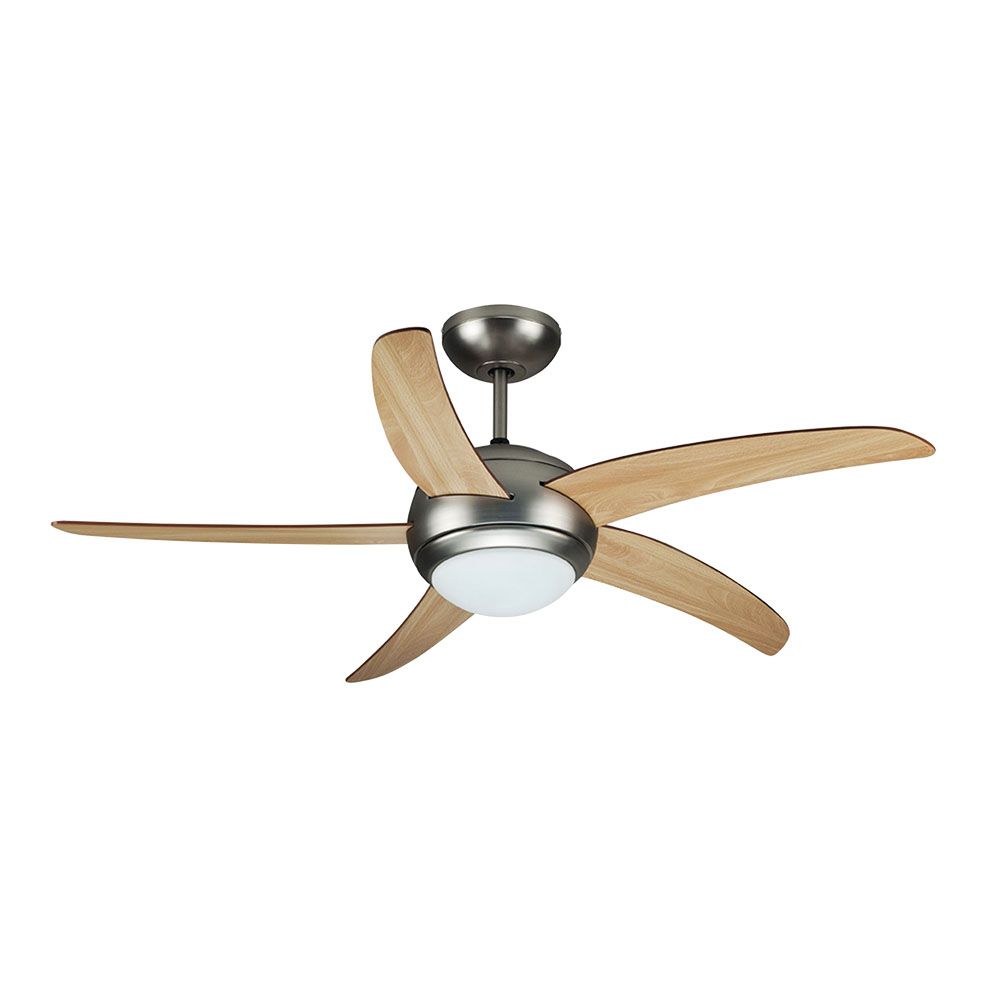 V-Tac VT-6053 Plafondventilator - 5 bladen - 2x E27 fitting - 60W - Afstandsbediening - Winterstand -132cm