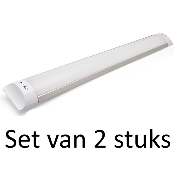 Geïntegreerde LED Buis 120cm 4500K | Natuurlijk Wit (Set van 2 stuks)