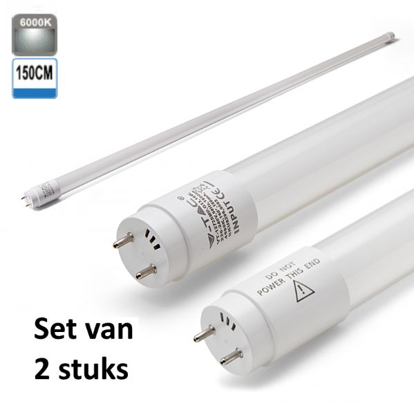 LED Buis 150CM 6400K |Daglicht | set van 2 stuks