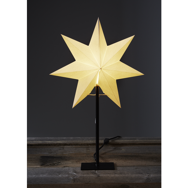 Witte kerstster Frozen met E14 fitting - 55 cm Witte kerstster Frozen met E14 fitting - 55 cm