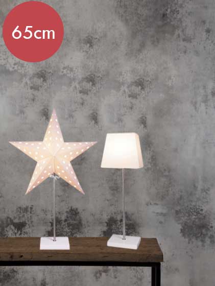 Staande kerstster duo Leo -lichtkleur: Warm Wit -met stekker -Kerstdecoratie