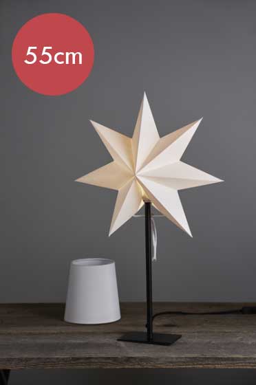 Staande kerstster duo Frozen -lichtkleur: Warm Wit -met stekker -Kerstdecoratie