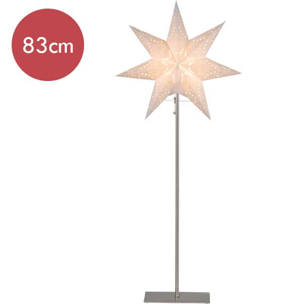 Witte sterrenlamp Sensy met E14 fitting -83cm -met stekker -Kerstdecoratie