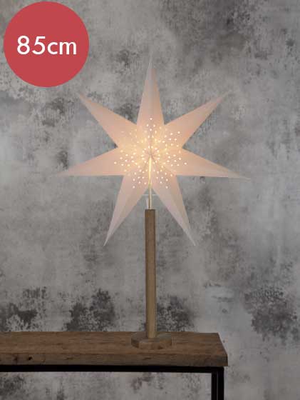 Kerstster Elice 85cm -lichtkleur: Warm Wit -met stekker -Kerstdecoratie