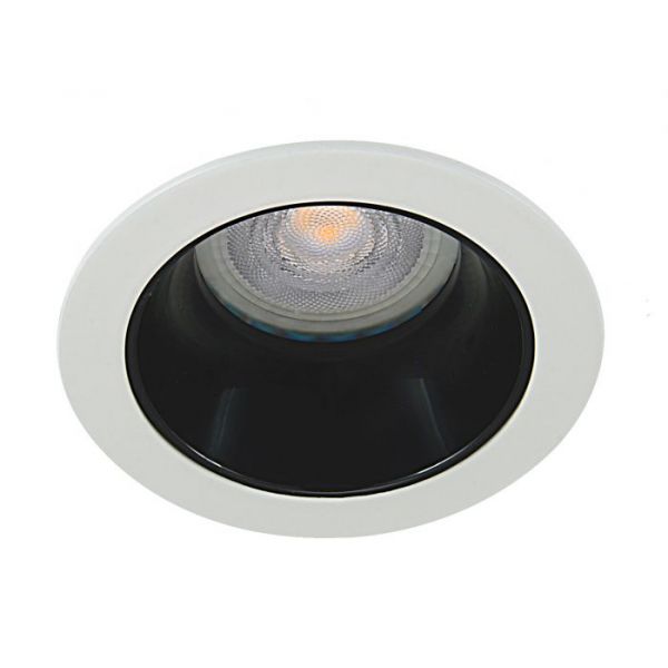 GU10 Armatuur Verdiept Wit/Zwart Rond GU10 Armatuur Verdiept Wit/Zwart Rond