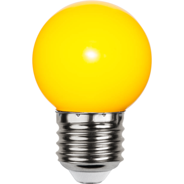Kogellamp Geel voor Prikkabel - 1W- E27