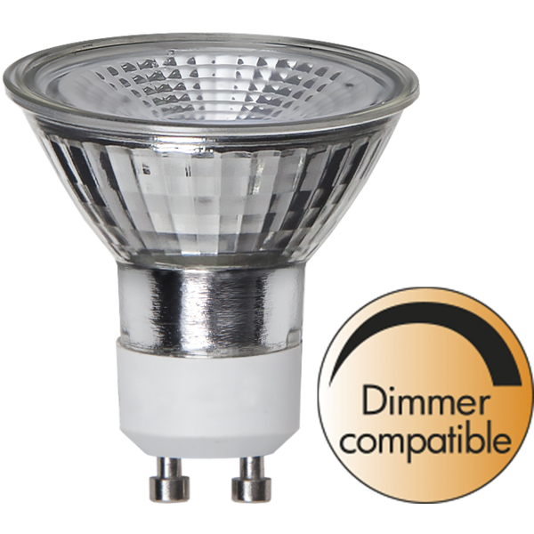 Star Trading LED Spot lichtbron - GU10 - Dimbaar - Warm Wit - 3000K - 4.8 Watt - vervangt 50W Haloge Star Trading LED Spot lichtbron - GU10 - Dimbaar - Warm Wit - 3000K - 4.8 Watt - vervangt 50W Haloge