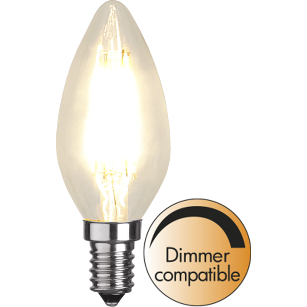 Star Trading LED Kaars lamp lichtbron - E14 - Dimbaar - Extra Warm Wit - 2700K - 4.2 Watt - vervangt