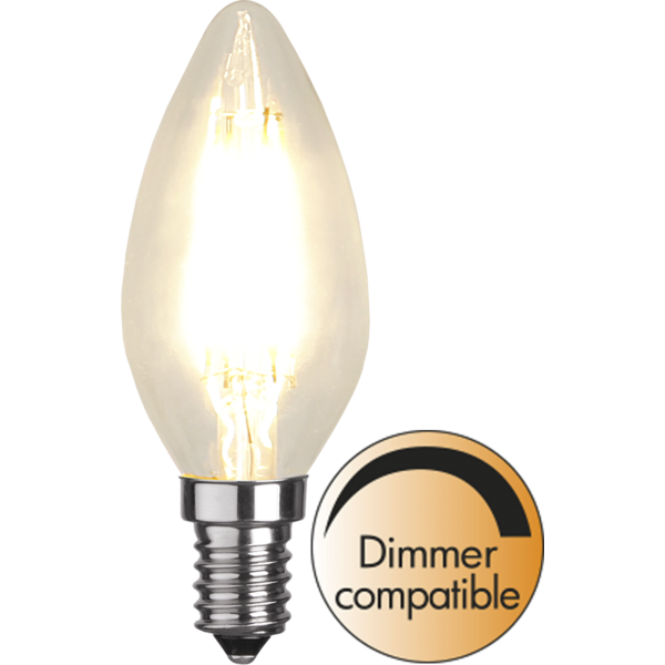 Star Trading LED Kaars lamp lichtbron - E14 - Dimbaar - Extra Warm Wit - 2700K - 4.2 Watt - vervangt 40W Halogeen