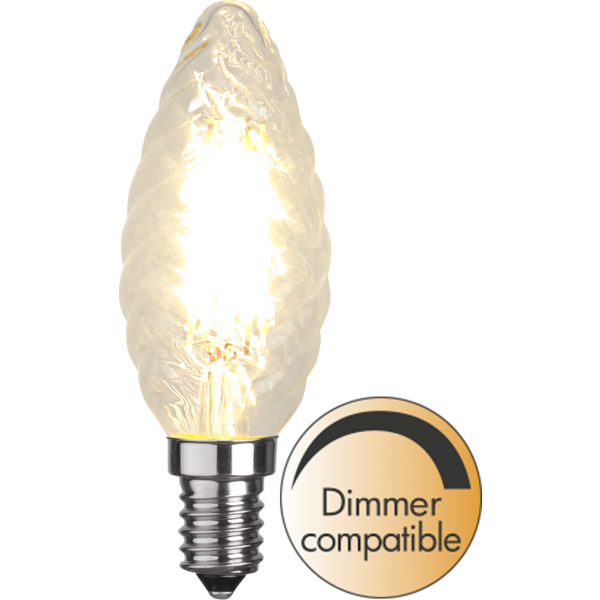 Star Trading LED Kaars lamp lichtbron - E14 - Dimbaar - Extra Warm Wit - 2700K - 4.2 Watt - vervangt 40W Halogeen