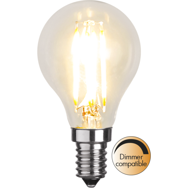 Star Trading LED Kogel Lamp lichtbron - E14 - Dimbaar - Extra Warm Wit - 2700K - 4.2 Watt - vervangt 40W Halogeen