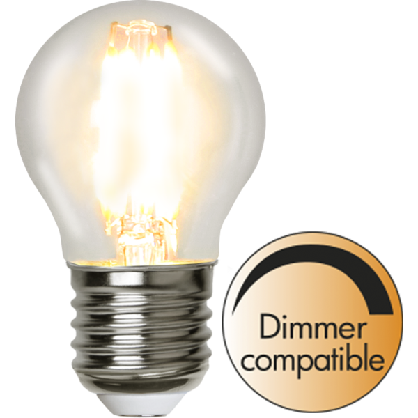 Star Trading LED Kogel Lamp lichtbron - E27 - Dimbaar - Extra Warm Wit - 2700K - 4.2 Watt - vervangt 40W Halogeen