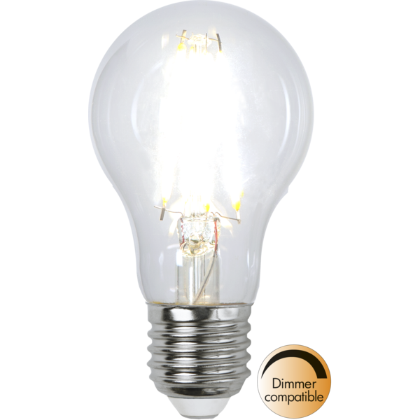Star Trading LED Peertje (Standaard maat) lichtbron - E27 - Dimbaar - Koel Wit - 4000K - 8 Watt - vervangt 60W Halogeen