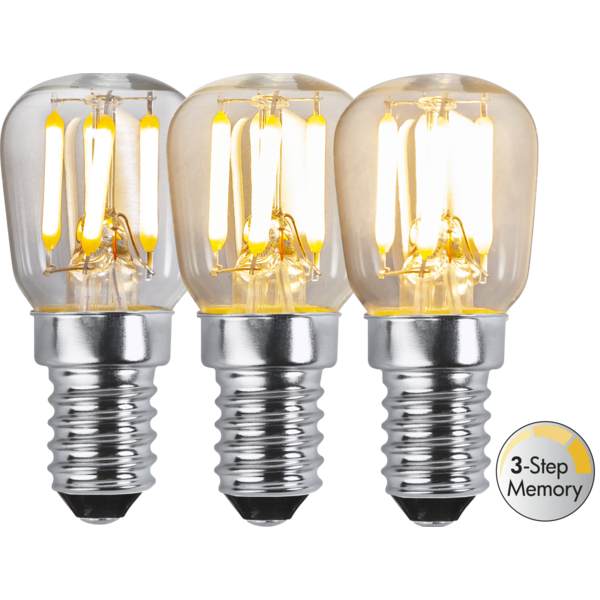 Star Trading LED Kogel Lamp lichtbron - E14 - 3 standen lamp - Warm Wit - 3000K - 2.5 Watt - vervangt 25W Halogeen
