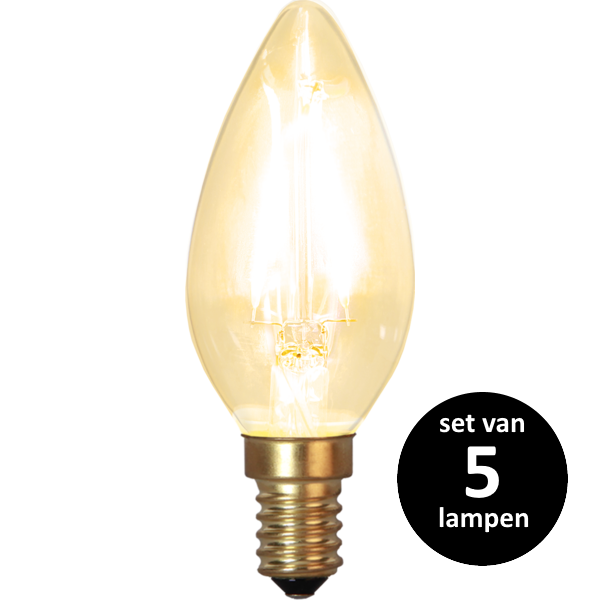 Star Trading LED Kaars lamp lichtbron - E14 - Niet dimbaar - Super Warm Wit <2200K - 1.5 Watt - verv