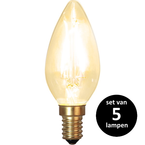 Star Trading LED Kaars lamp lichtbron - E14 - Niet dimbaar - Super Warm Wit <2200K - 1.5 Watt - verv Star Trading LED Kaars lamp lichtbron - E14 - Niet dimbaar - Super Warm Wit <2200K - 1.5 Watt - verv