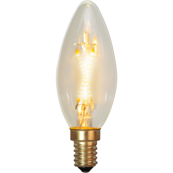 Soft Glow Kaarslamp - E14 - 0,5W -Super Warm Wit (< 2200K) -Niet dimbaar - 