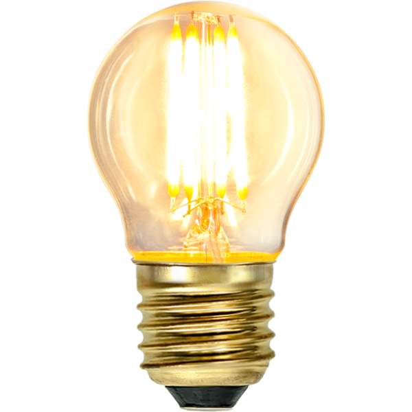 Soft Glow Kogellamp - E27 - 4W - Dimbaar -Super Warm Wit (< 2200K) -Niet dimbaar - 