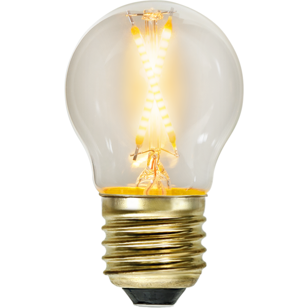 Soft Glow Kogellamp - E27 - 0,5W  -Super Warm Wit (< 2200K) -Niet dimbaar - 