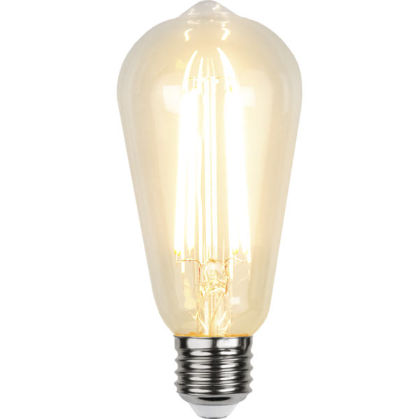 Edison Sensorlamp dag/nacht - Filament 4W -Super Warm Wit (< 2200K) -Niet dimbaar -Schemersensor