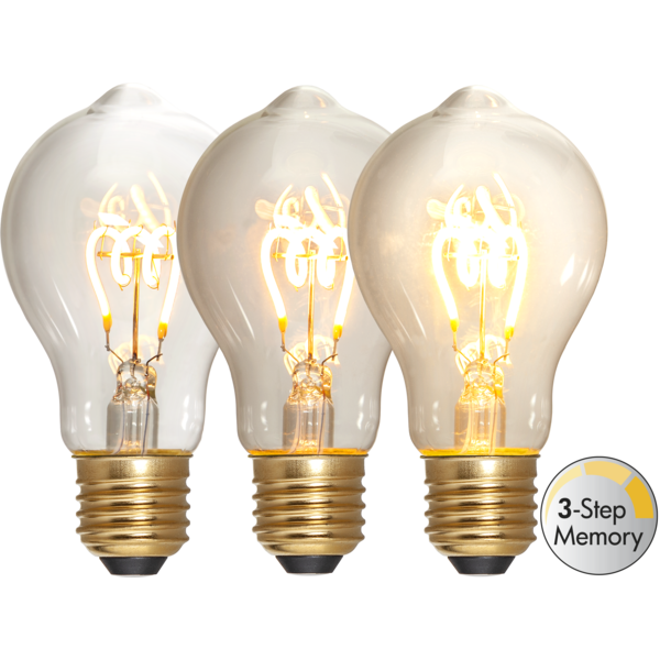 Star Trading LED Peertje (Standaard maat) lichtbron - E27 - 3 standen lamp - Super Warm Wit <2200K - 4 Watt - vervangt 35W Halogeen