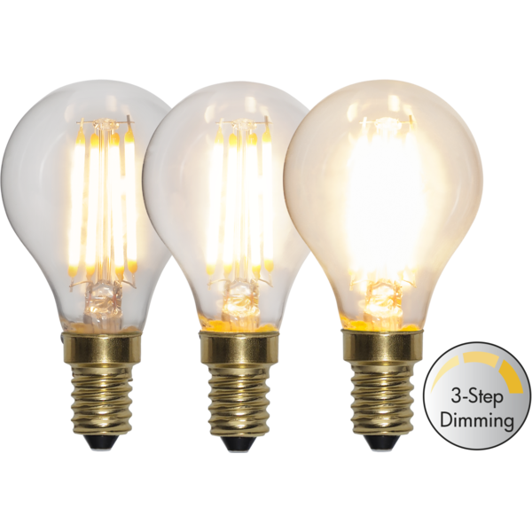 3 standen led lamp  - 4W -Super Warm Wit (< 2200K) -Dimbaar met schakelaar -3 step dimming