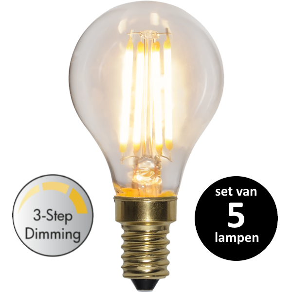 3 standen kogel led lamp - 4W -Super Warm Wit (< 2200K) -Dimbaar met schakelaar -3 step dimming - s 3 standen kogel led lamp - 4W -Super Warm Wit (< 2200K) -Dimbaar met schakelaar -3 step dimming - s