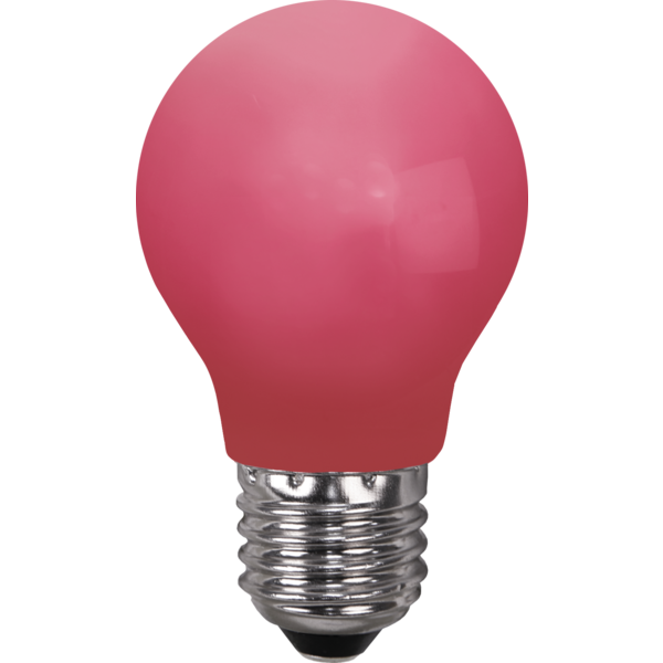 Decoration LED, E27, redGlobe, 3 LM, polycarbon,ca. 5,5x9,6 cm, 230 V / 0,9 W, 1 pc. in carton