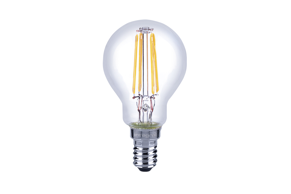Dimbare E14 Kogel LED Lamp -Extra Warm Wit (2700K) -3.5 Watt, vervangt 36W Halogeen -Integral