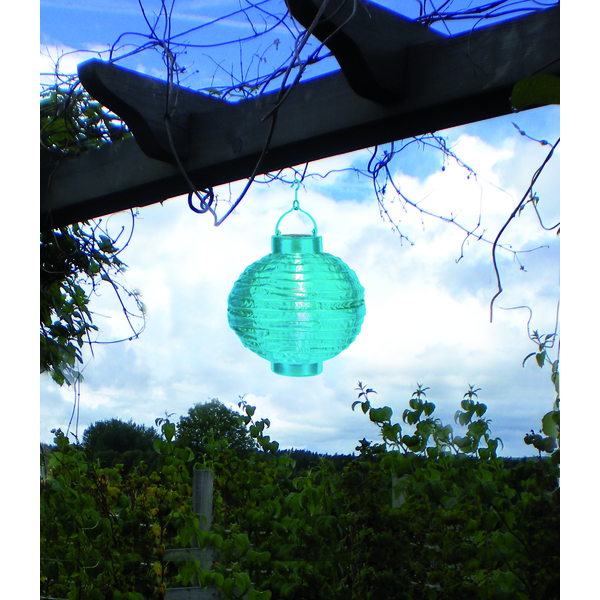 Solar Lantaarn -Blauw -Wit Licht -22CM -Zonne-Energie