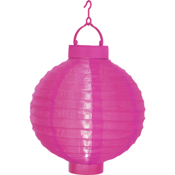 Solar Lantaarn -Roze -Wit Licht -22CM -Zonne-Energie