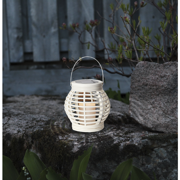 Solar Lantaarn -Wit -Kaarslicht -16CM -Zonne-Energie