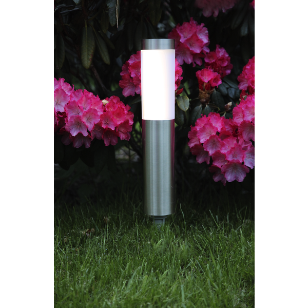 Solar Priklamp -RVS -Warm Wit -40CM -Zonne-Energie