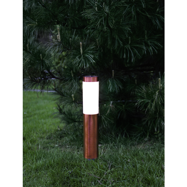 Solar Priklamp -Koper -Warm Wit -40CM -Zonne-Energie
