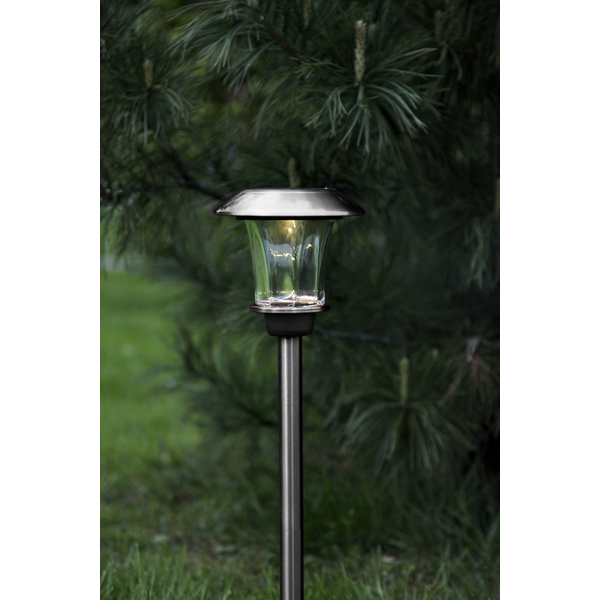 Solar Priklamp -RVS -Warm Wit -48CM -Zonne-Energie