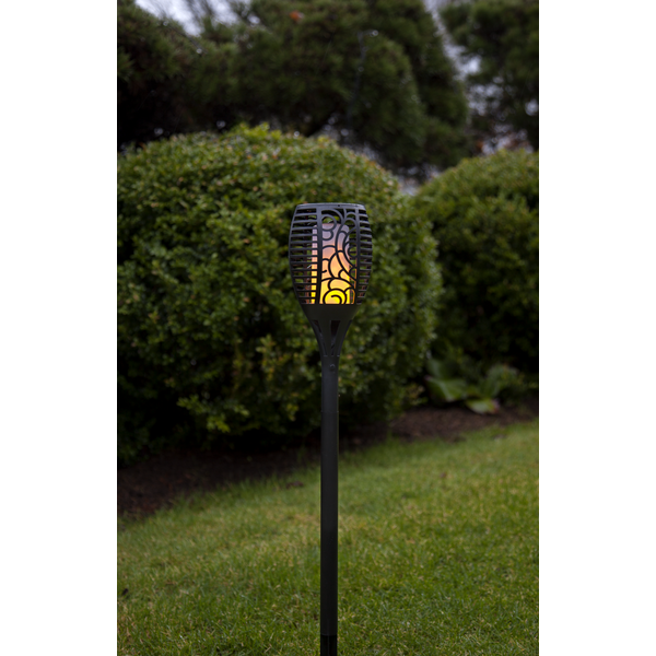 Solar Fakkel -Zwart -Kaarslicht -54CM -Zonne-Energie