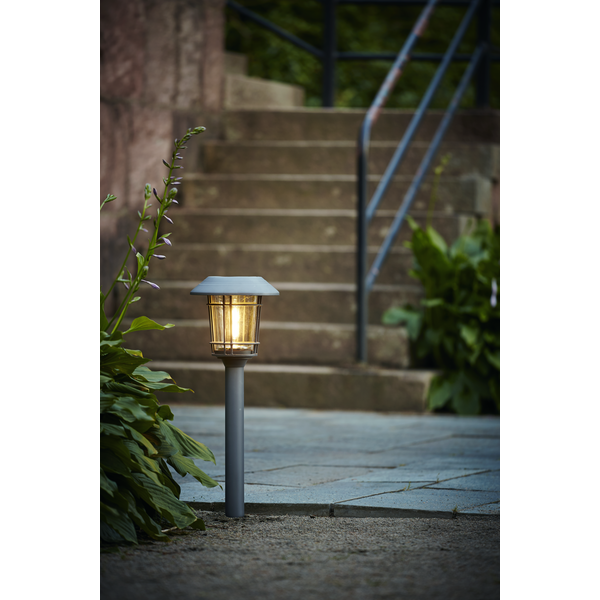 Solar Priklamp -Antraciet -Warm Wit -60CM -Zonne-Energie