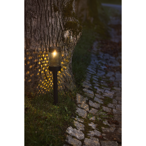 Solar Priklamp -Zwart -Warm Wit -46CM -Zonne-Energie