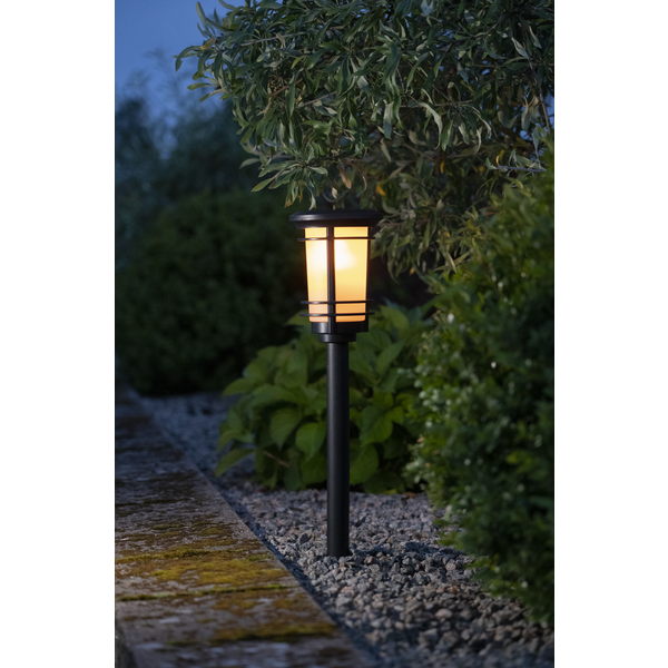 481-04  -Zwart -Kaarslicht -53CM -Zonne-Energie