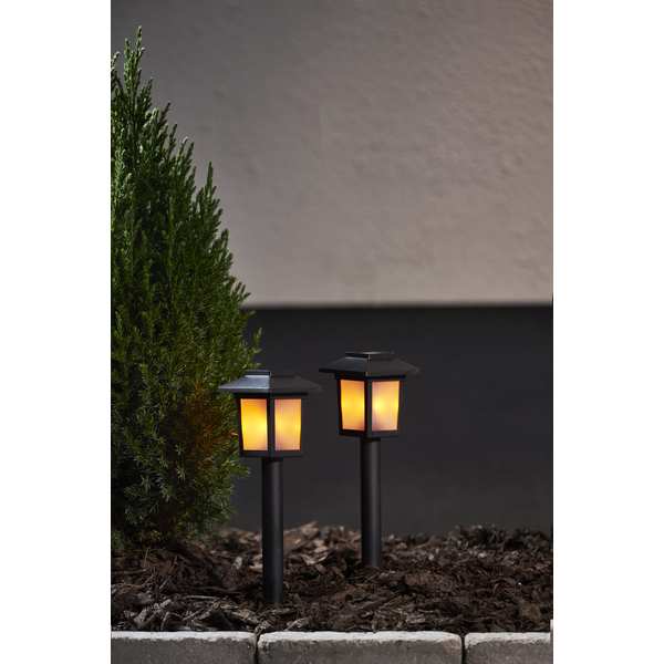 Solar Priklampen -Zwart -Set van 2 -23CM -Zonne-Energie