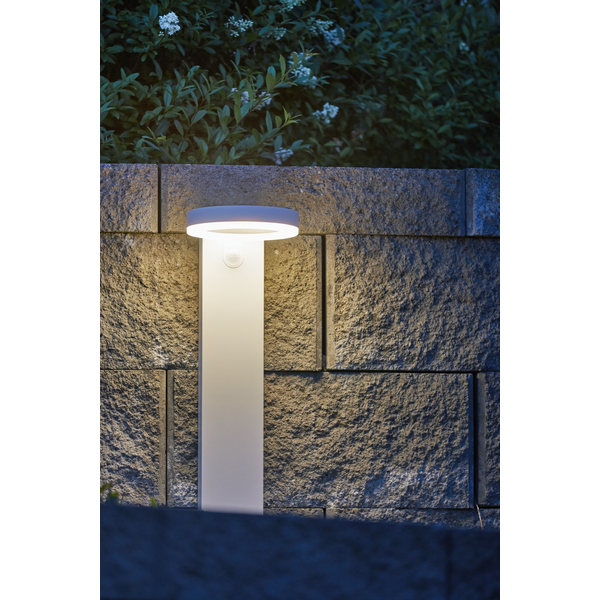 Solar Staande buitenlamp -Wit -60CM -Beweginsmelder