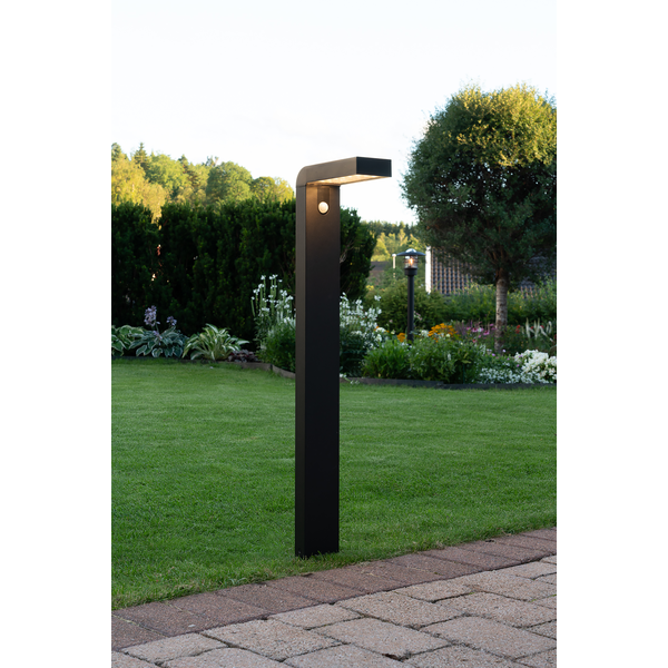 Solar Staande buitenlamp -Zwart -80CM -Beweginsmelder